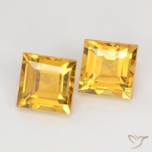 Shop natural 2.35ct Doré vif Citrine gems, Carré, from Brésil at GemSelect. In stock, global shipping!