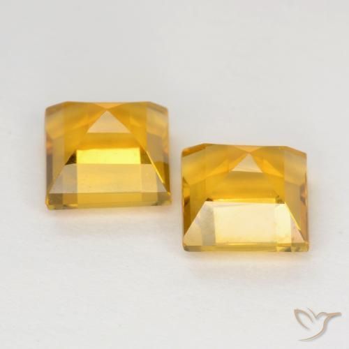 Shop natural 2.35ct Doré vif Citrine gems, Carré, from Brésil at GemSelect. In stock, global shipping!