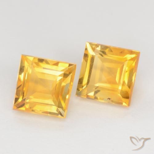 Shop natural 2.39ct Doré moyen Citrine gems, Carré, from Brésil at GemSelect. In stock, global shipping!