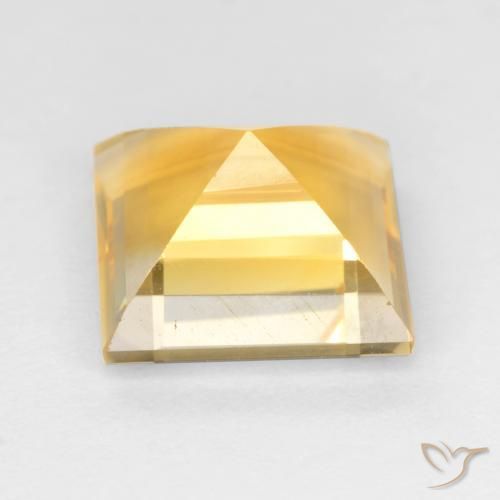Citrine Or naturelle Carré, 3.03 ct, VS