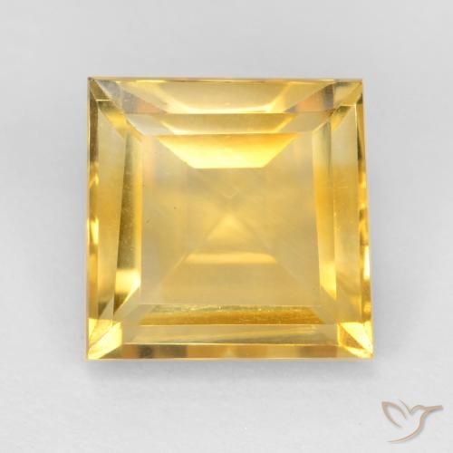 3.49ct Naturel Or Citrine, Carré, VVS-VS
