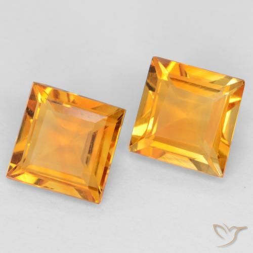 Shop natural 1.62ct Orange moyen Citrine gems, Carré, from Brésil at GemSelect. In stock, global shipping!