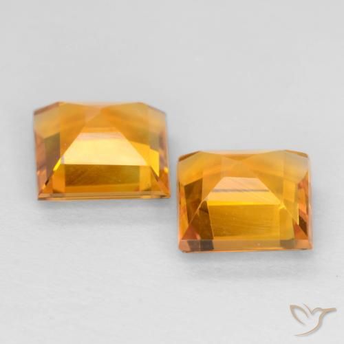 Shop natural 1.62ct Orange moyen Citrine gems, Carré, from Brésil at GemSelect. In stock, global shipping!