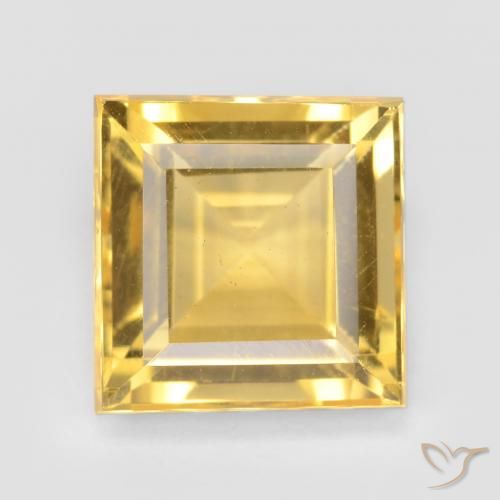3.43ct Naturel Doré vif Citrine, Carré, VS