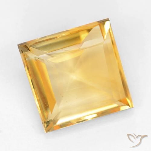 3.08ct Naturel Doré vif Citrine, Carré, VS