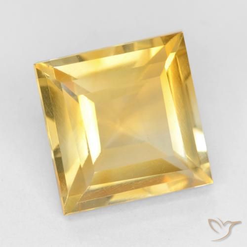 Citrine Or naturelle Carré, 2.21 ct, VS