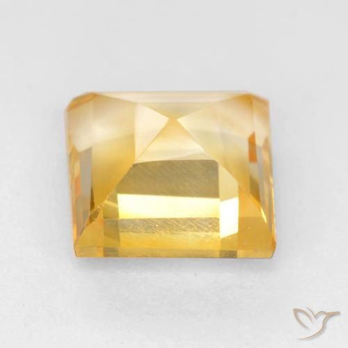 Citrine Or naturelle Carré, 2.10 ct, VS