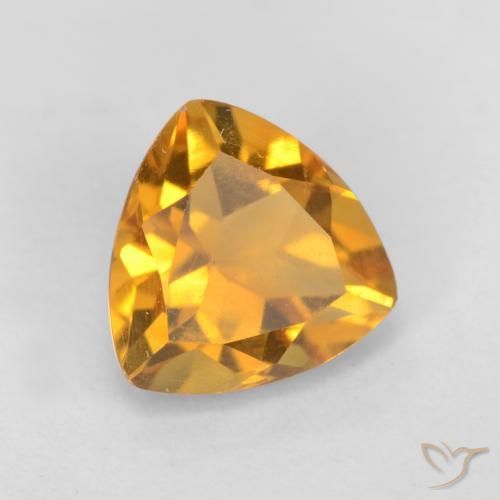 Citrine Or orange foncé naturelle Trillion, 1.11 ct, VS
