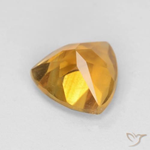 Citrine Or orange foncé naturelle Trillion, 1.11 ct, VS
