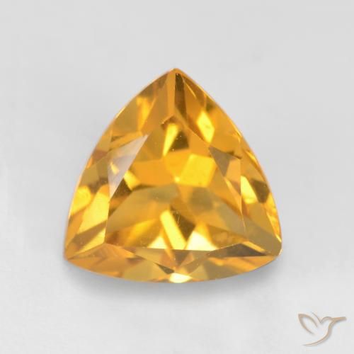 1.27ct Naturel Doré foncé Citrine, Trillion, VS