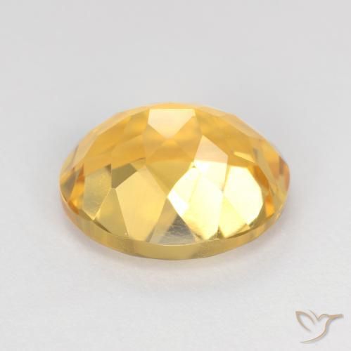 Citrine Or moyen naturelle ovale, 3.71 ct, VS