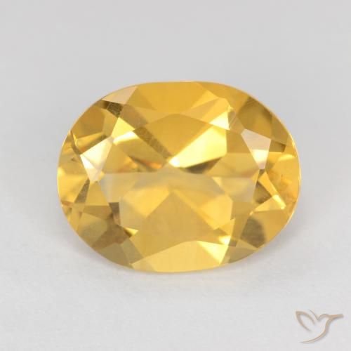 Citrine Doré vif naturelle ovale, 2.50 ct, VS
