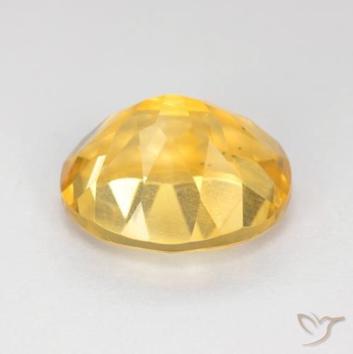 Citrine Or moyen naturelle ovale, 3.70 ct, VS