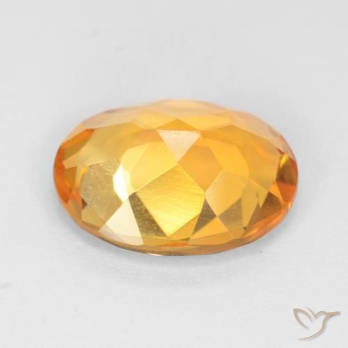 Citrine Orange-or naturelle ovale, 2.55 ct, VS