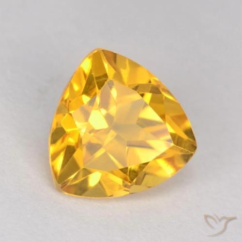 Citrine Or moyen naturelle Trillion, 1.19 ct, VS