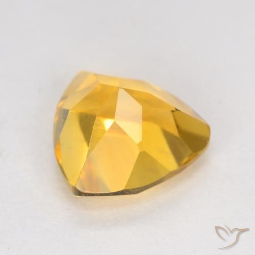 Citrine Doré vif naturelle Trillion, 1.21 ct, VS
