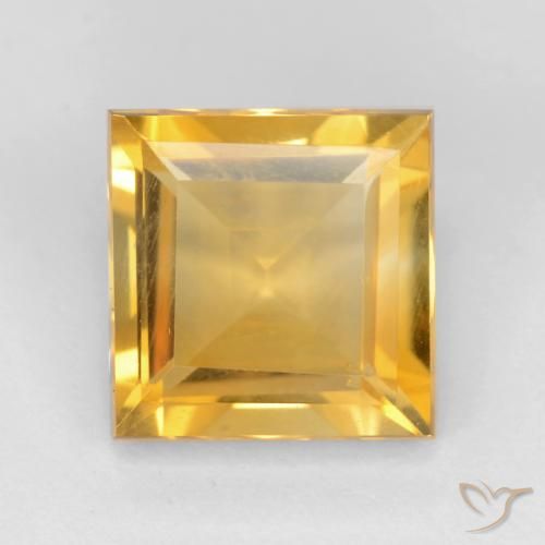2.63ct Naturel Doré vif Citrine, Carré, VS