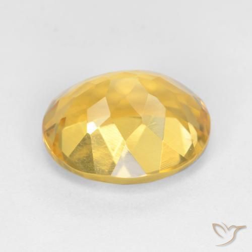 Citrine Doré moyen naturelle ovale, 3.71 ct, VS