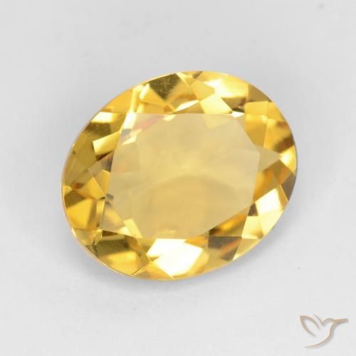 Citrine Doré naturelle ovale, 2.90 ct, VS
