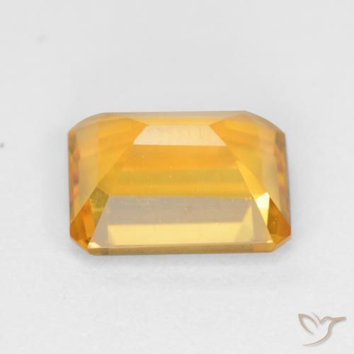 Citrine Or moyen naturelle Octogone / coupe Émeraude, 1.54 ct, VVS-VS