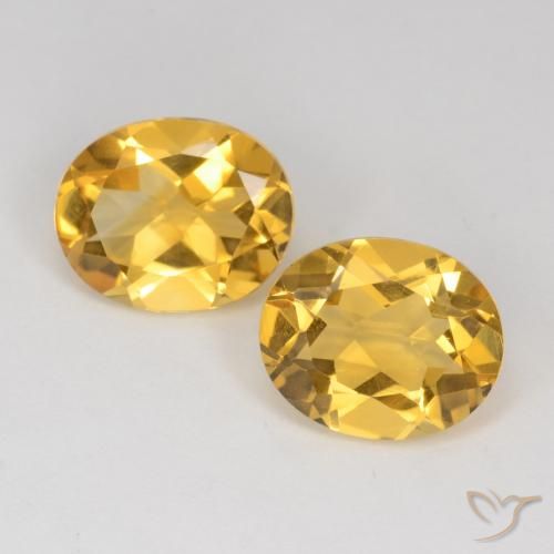 6.11ctw Naturel Doré Citrine, ovale, VS