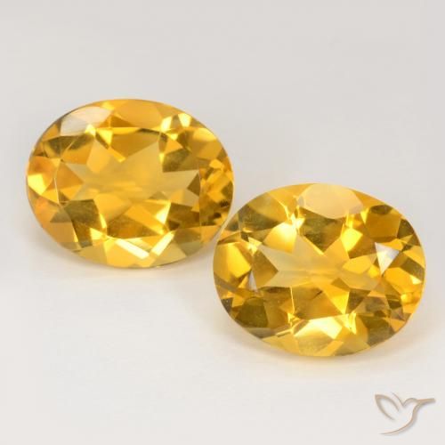 6.69ctw Naturel Doré foncé Citrine, ovale, VS