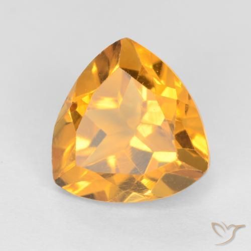 Citrine Orange-or naturelle Trillion, 1.26 ct, VS