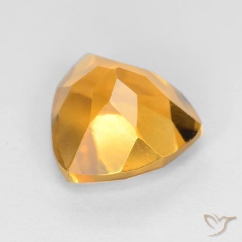 Citrine Orange-or naturelle Trillion, 1.26 ct, VS