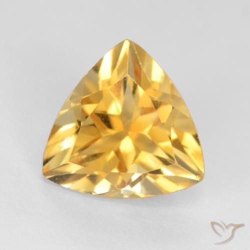 Citrine Doré vif naturelle Trillion, 1.13 ct, VS