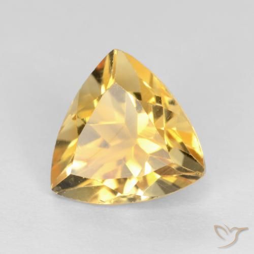 Citrine Doré vif naturelle Trillion, 1.13 ct, VS