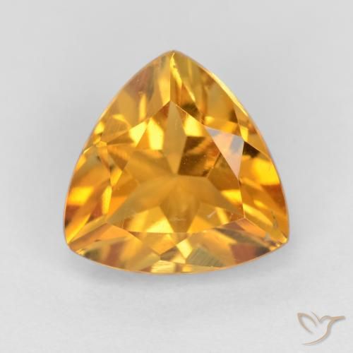 1.13ct Naturel Or orange foncé Citrine, Trillion, VS