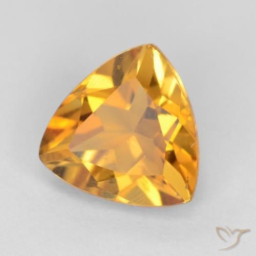 Citrine Or orange foncé naturelle Trillion, 1.13 ct, VS