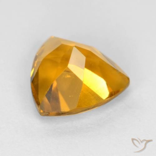 Citrine Or orange foncé naturelle Trillion, 1.13 ct, VS