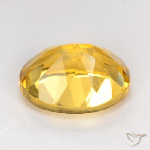 Citrine Doré moyen naturelle ovale, 3.42 ct, VS