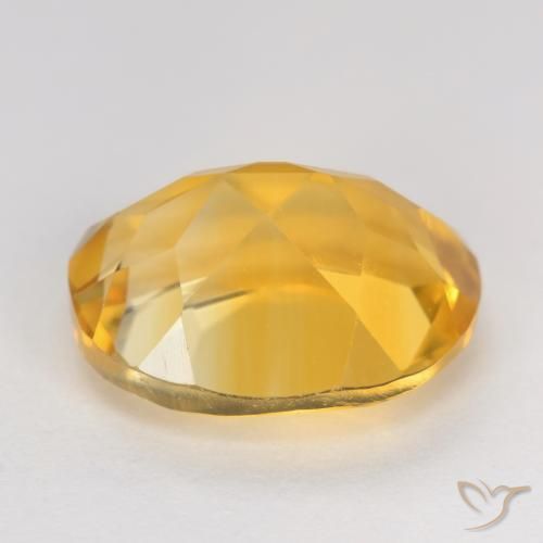 Citrine Or moyen naturelle ovale, 3.49 ct, VVS-VS