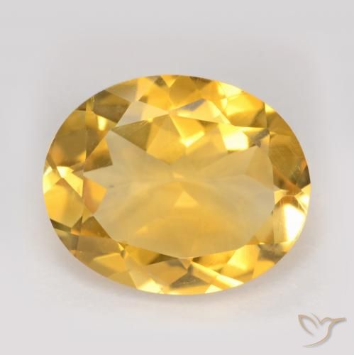 2.94ct Naturel Doré Citrine, ovale, VS