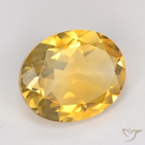 Citrine Doré naturelle ovale, 2.94 ct, VS