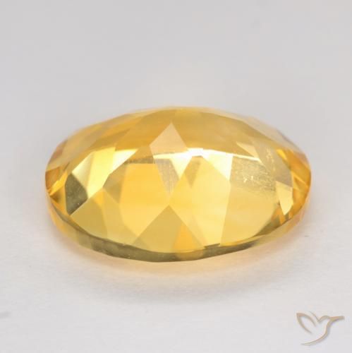 Citrine Doré naturelle ovale, 2.94 ct, VS