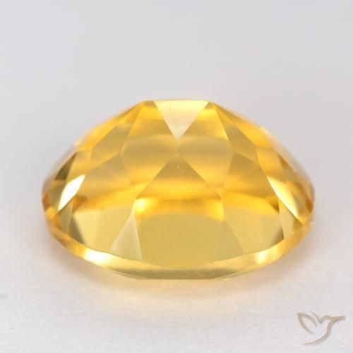 Citrine Or moyen naturelle ovale, 3.93 ct, VVS-VS