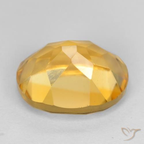 Citrine Doré vif naturelle ovale, 3.85 ct, VS