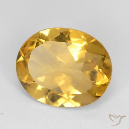 Citrine Doré profond naturelle ovale, 2.79 ct, VVS-VS