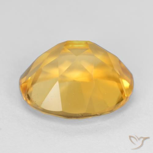 Citrine Doré vif naturelle ovale, 3.40 ct, VVS-VS