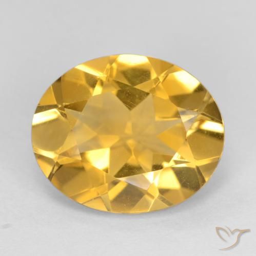 Citrine Doré moyen naturelle ovale, 3.06 ct, VVS-VS