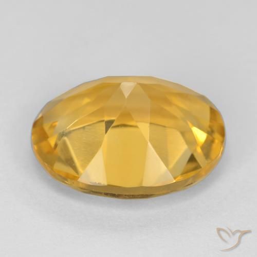 Citrine Doré moyen naturelle ovale, 3.06 ct, VVS-VS