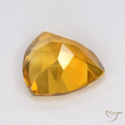 Citrine Orange-or naturelle Trillion, 0.98 ct, VS