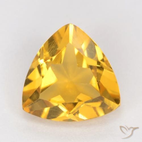 1.06ct Naturel Doré moyen Citrine, Trillion, VS