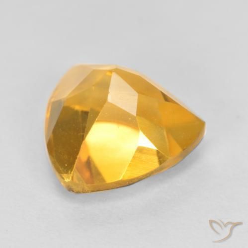 Citrine Doré vif naturelle Trillion, 1.29 ct, VS