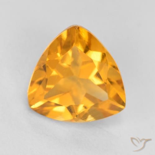 1.14ct Naturel Or orange foncé Citrine, Trillion, VS