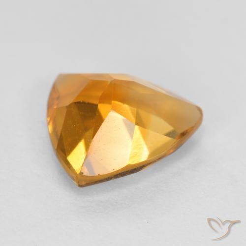 Citrine Or orange foncé naturelle Trillion, 0.93 ct, VS