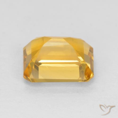 Citrine Doré naturelle Octogone / coupe Émeraude, 1.62 ct, VVS-VS